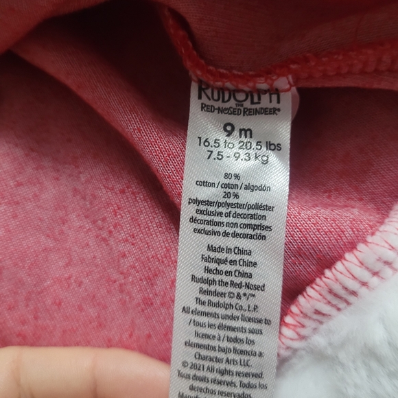 Rudolph the rednose reindeer xmas dress 9m - Picture 3 of 5